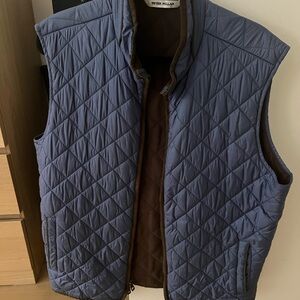 Peter Millar Navy Quilted Vest
